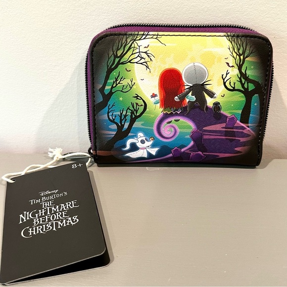 Loungefly Disney Nightmare Before Christmas Jack and Sally wallet - Picture 5 of 8
